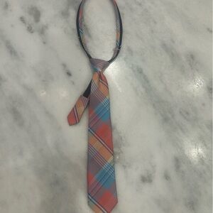 Multicolor Plaid Boy’s Adjustable Tie IZOD